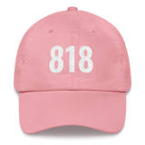 Embroidered Hollywood Classic 818 Area Code Dad Hat Cap Unisex