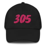 Embroidered Miami Vice 305 Area Code Dad Hat Cap Unisex