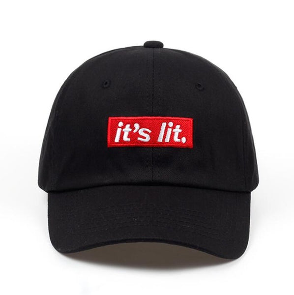 Embroidered It's Lit Dad Hat Cap Unisex