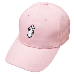 Embroidered Finger Snap Dad Hat