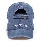 Embroidered Wave Fashion Dad Hat Cap Unisex
