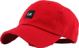 Lit Text Embroidered Dad Hat Baseball Cap