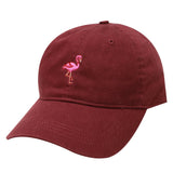 Flamingo Embroidered Dad Hat Baseball Cap