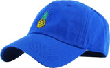 Pineapple Embroidered Dad Hat Baseball Cap