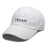 Vegan Embroidered Dad Hat Baseball Cap