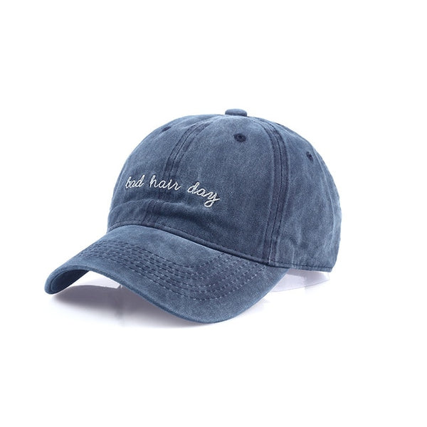 Embroidered Bad Hair Day Dad Hat Cap Unisex