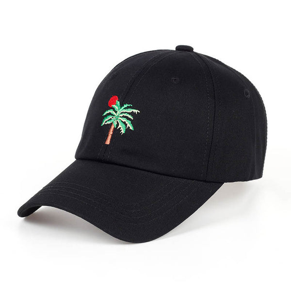 Embroidered Palm Tree Sun Dad Hat Cap Unisex