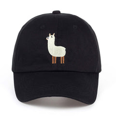Alpaca Embroidered Dad Hat Cap Unisex