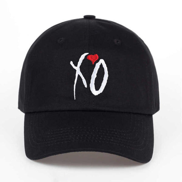 Embroidered XO Heart with Color Dad Hat Cap Unisex