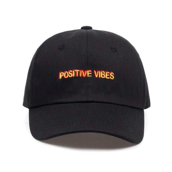 Embroidered Positive Vibes Dad Hat Cap Unisex