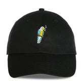 Polly Want a Cracker Parrot Embroidered Dad Hat Cap Unisex