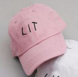 Embroidered Lit Dad Hat Cap Unisex