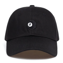Embroidered 8 Ball Dad Hat Cap Unisex