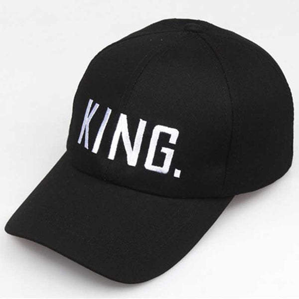 King and Queen Embroidered Dad Hat Cap Unisex