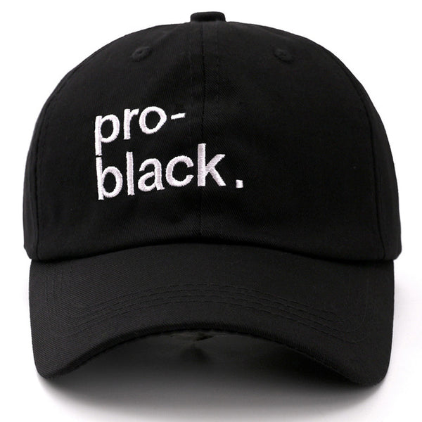 Embroidered Pro-Black Dad Hat Cap Unisex