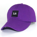 Newest LIT Square Embroidered Dad Hat Cap Unisex