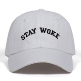 Stay Woke Embroidered Dad Hat Cap Unisex