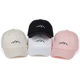 Embroidered Mountain Range Dad Hat Cap Unisex