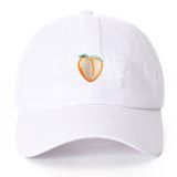 Embroidered Peach Dad Hat Cap Unisex