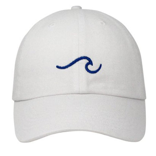 Embroidered Wave Dad Hat Cap Unisex